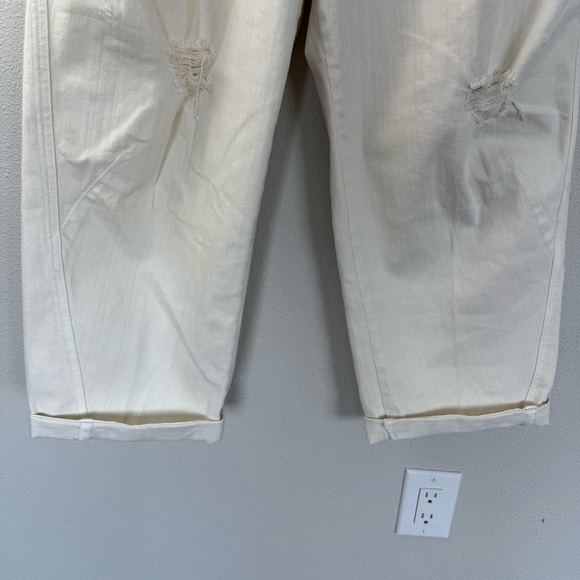 RACHEL COMEY Wilkes Pant Dirty White Distressed Designer Casual Women’s 12 - Picture 6 of 16
